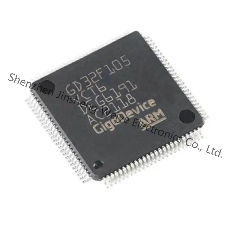 

Microcontroller GD32F105VCT6 32bit ARM CortexM3 108MHz FLASH 256kB SRAM 96kB USB CAN DAC 2.6-3.6V