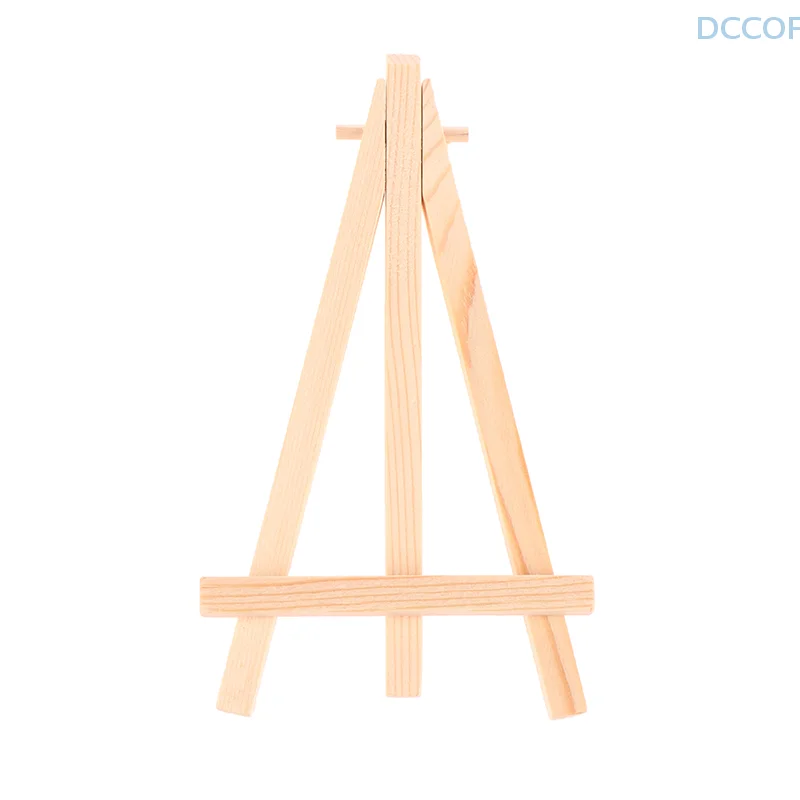 9*16cm Mini Wood Artist Tripod Painting Easel For Photo Painting Postcard Display Holder Frame Cute Desk Decor