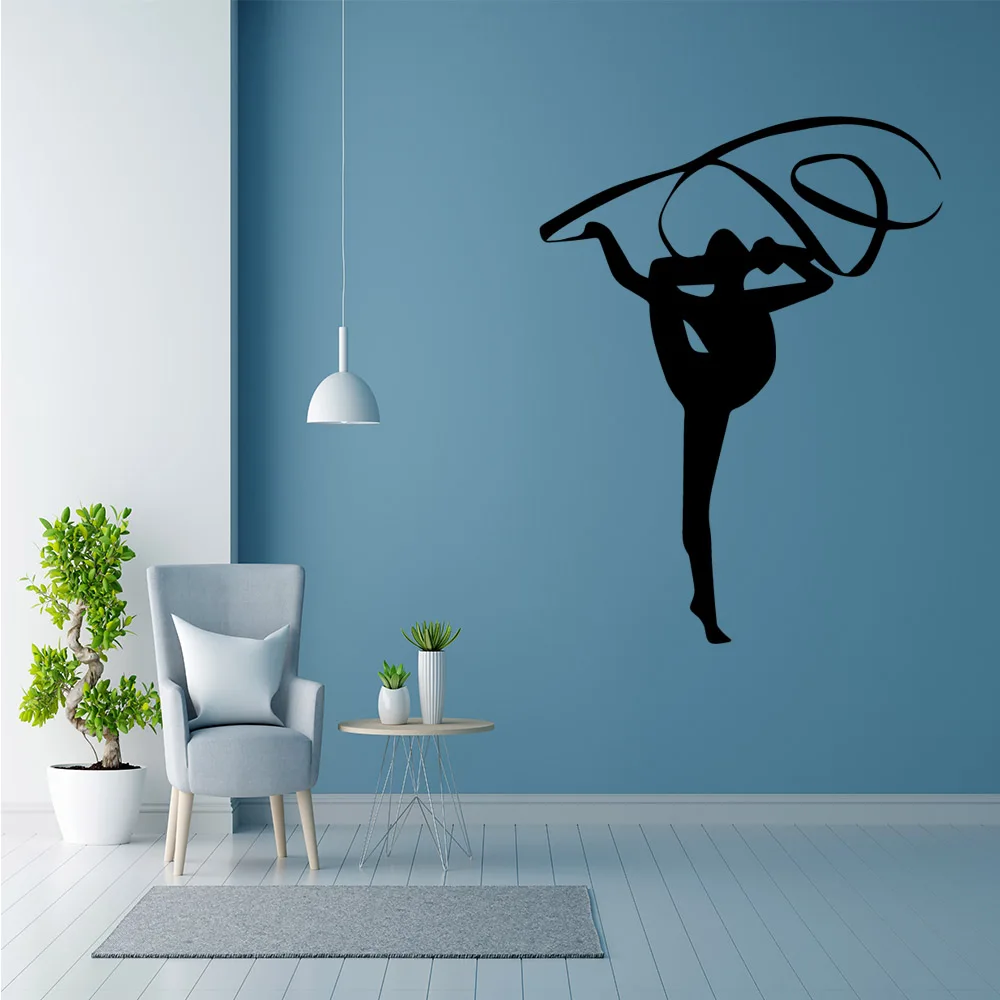 1PC Cool Gymnastics Vinyl Wall Stickers Wallpaper For Bedroom Decor Decoration Accessories Murals