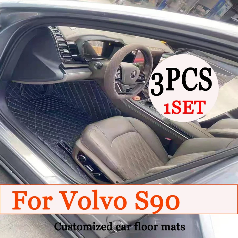 

Car Floor Mats For Volvo S90 2017 2018 2019 2020 2021 2022 Custom Auto Foot Pads Automobile Carpet Cover Interior Accessories