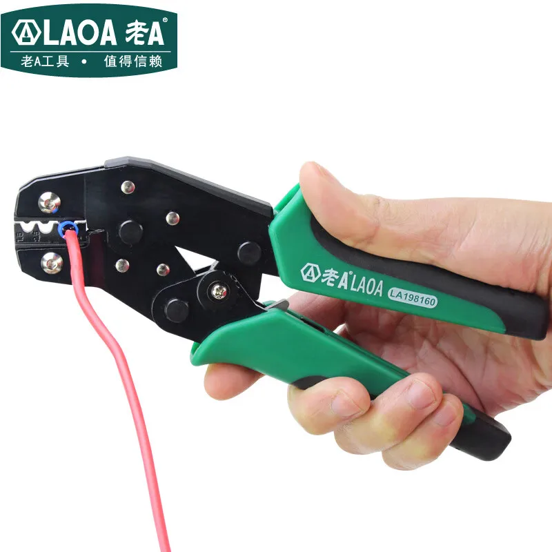 

LAOA Professional Ratchet Wire Crimper Terminal Module Crimping Pliers Press Pincers Crimping Tool Made in Taiwan