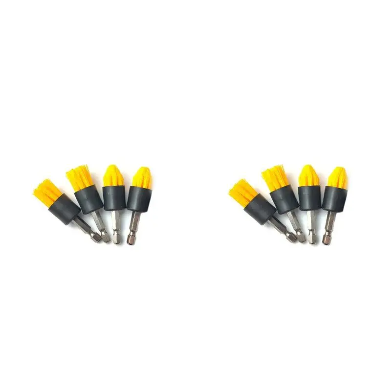 BMBY-8 Pack Drill Brush Attachment Set All Purpose Detail Brush Attachments For Cordless Drill Tile & Grout Drill Brush Set