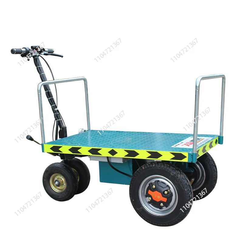 

Folding flatbed truck, electric trolley, portable trailer, pull tile, pull truck into elevator decoration, small truck