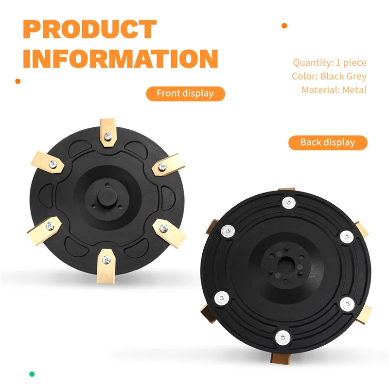 A92P 6-bladige schijf met 6 stuks messen Compatibele Segway Navimow robotmaaier I105N, I108N en I110N, met