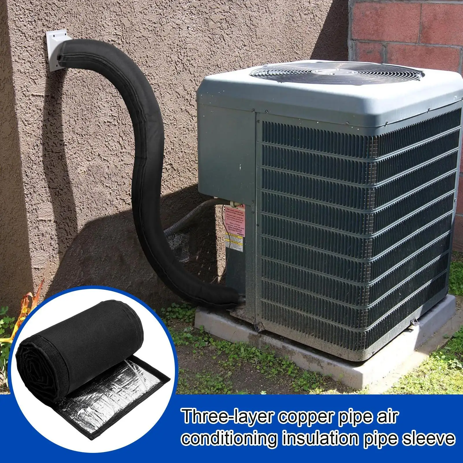 

Изоляционная крышка трубы кондиционирования воздуха Портативный кондиционер Обертка выхлопного шланга Ткань Оксфорд Защитная крышка выхода воздуха