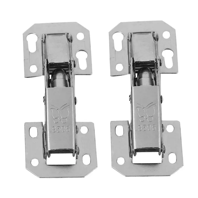 DT39 10pcs Soft Close Kitchen Cabinet Door Hinges, 90 Degree Wardrobe Cupboard Hinges with Screws, Cold Rolled Steel