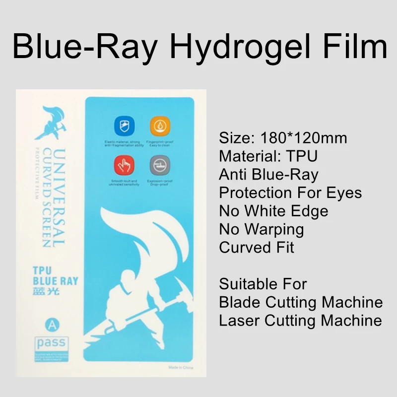 50pcs Matte Hydrogel Film LCD Screen Protector For All Mobile Phone Blade Cutting Machine Frosted HD Hydrogel Film TPU Protector