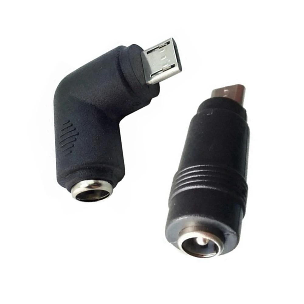 90 degree DC5.5 * 2.1MM female to mirco USB male adapter/elbow DC to Android interface adapter