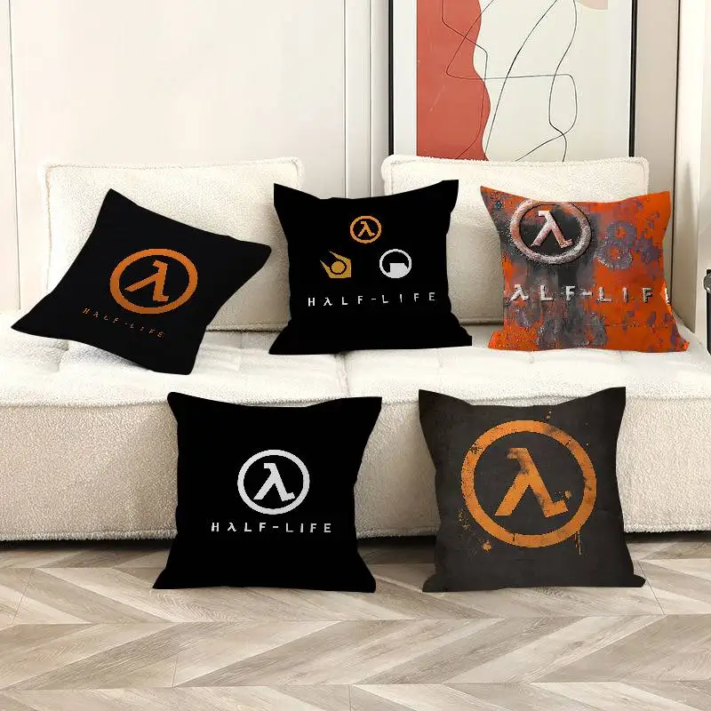 

Game Half Life Cushion Cover Car Throw Pillow Case For Sofa Car Christmas Gift 40x40cm 45x45cm