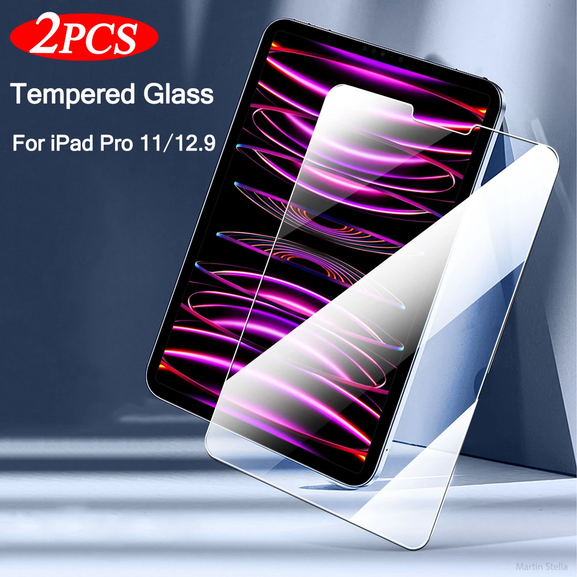 2PCS HD Scratch Proof Tempered Glass Screen Protector For Apple iPad Pro 11 12.9 2022 2021 2020 2018 New Tablet Protective Film