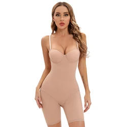 Body Shaper da donna Body Skinny pagliaccetto Shapewear con tuta nera da corpo elasticizzata con ferretto