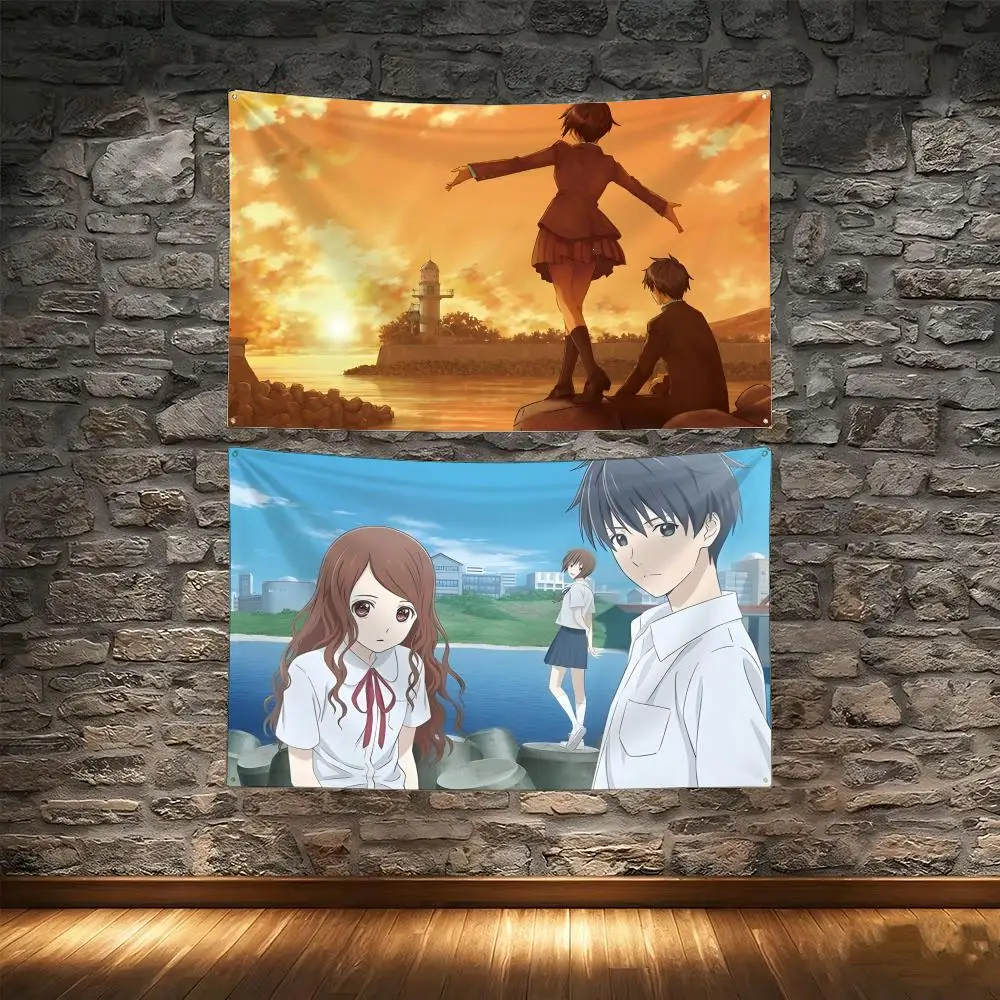 Tapiz con diseño de Anime S-Sagrada Reset Flags, patrón creativo, foto, arte de pared para sala de estar, decoración para fiestas al aire libre