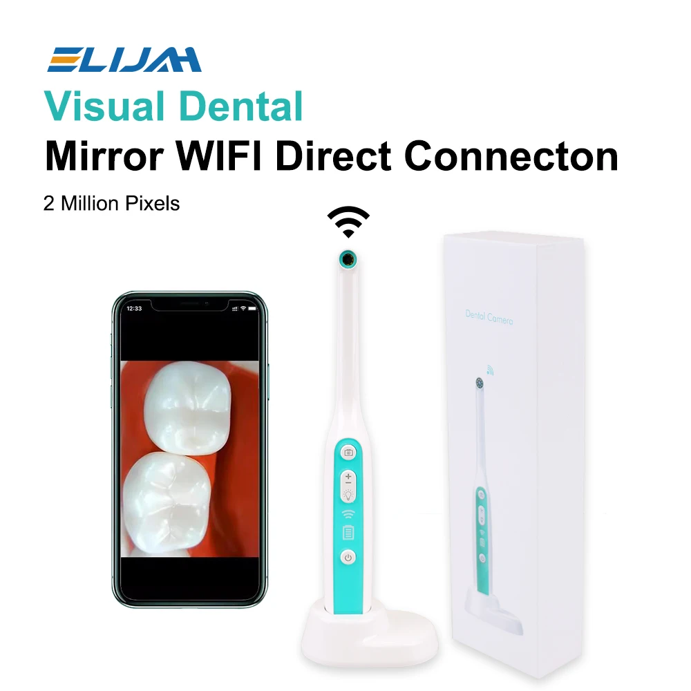 ELIJAH Portable WIFI Mouth Examination Camera Wireless Teeth Care Waterproof IP67 Endoscope Inspection for IOS Android Phone