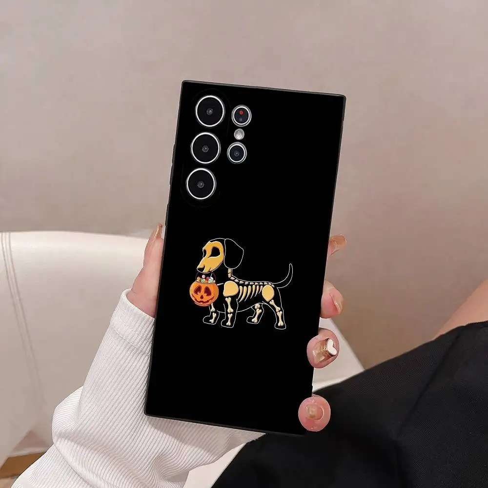 هالوين اليقطين الجمجمة قضية الهاتف لسامسونج غالاكسي S25 S24 S23 S22 S21 S20 الترا زائد متجمد لينة غطاء Funda #6