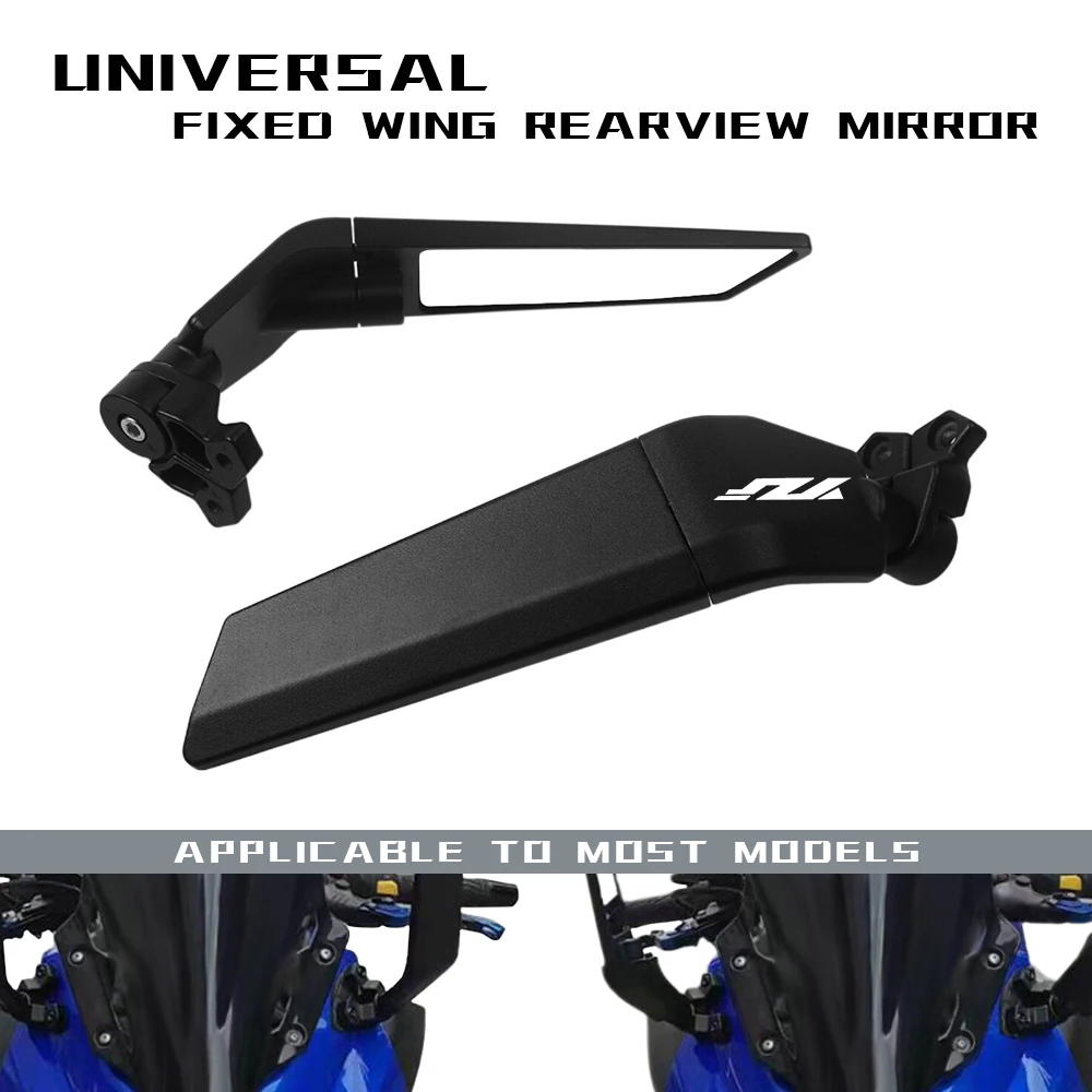 For YAMAHA YZF R6 R1 R25 R3 R125 R15 Motorcycle Accessories Mirror Modified Wind Wing Adjustable Rotating Rearview Mirror Moto