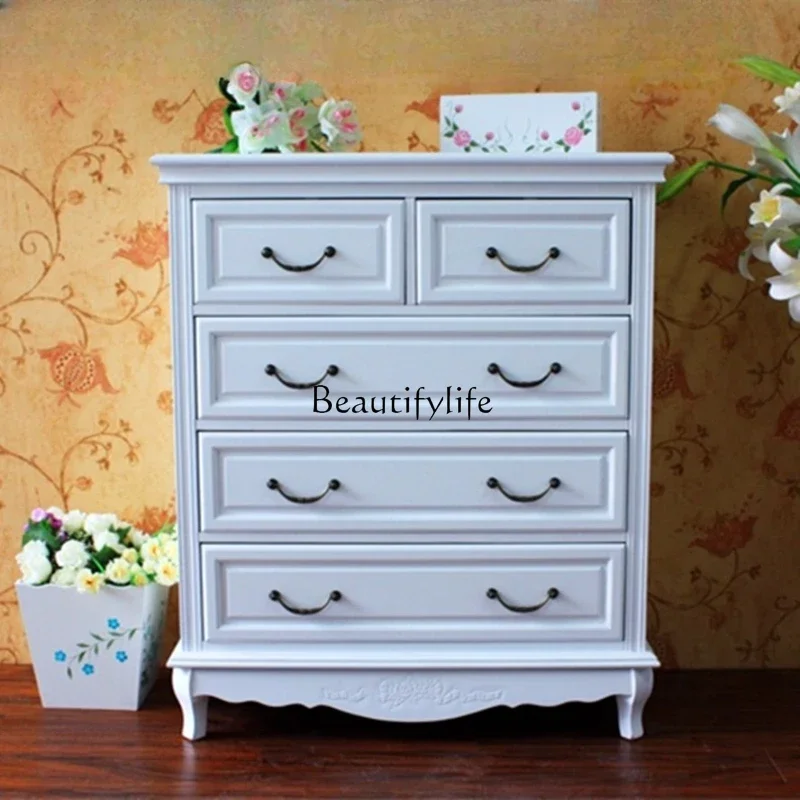 

ls 42American bedroom living room wardrobe wall storage cabinet small apartment white simple wind