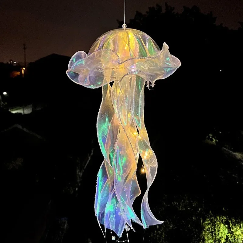 1/2/4/5pcs Creative Jellyfish Lamp Jellyfish Hanging Decoration Wind Chimes Hanging Lante