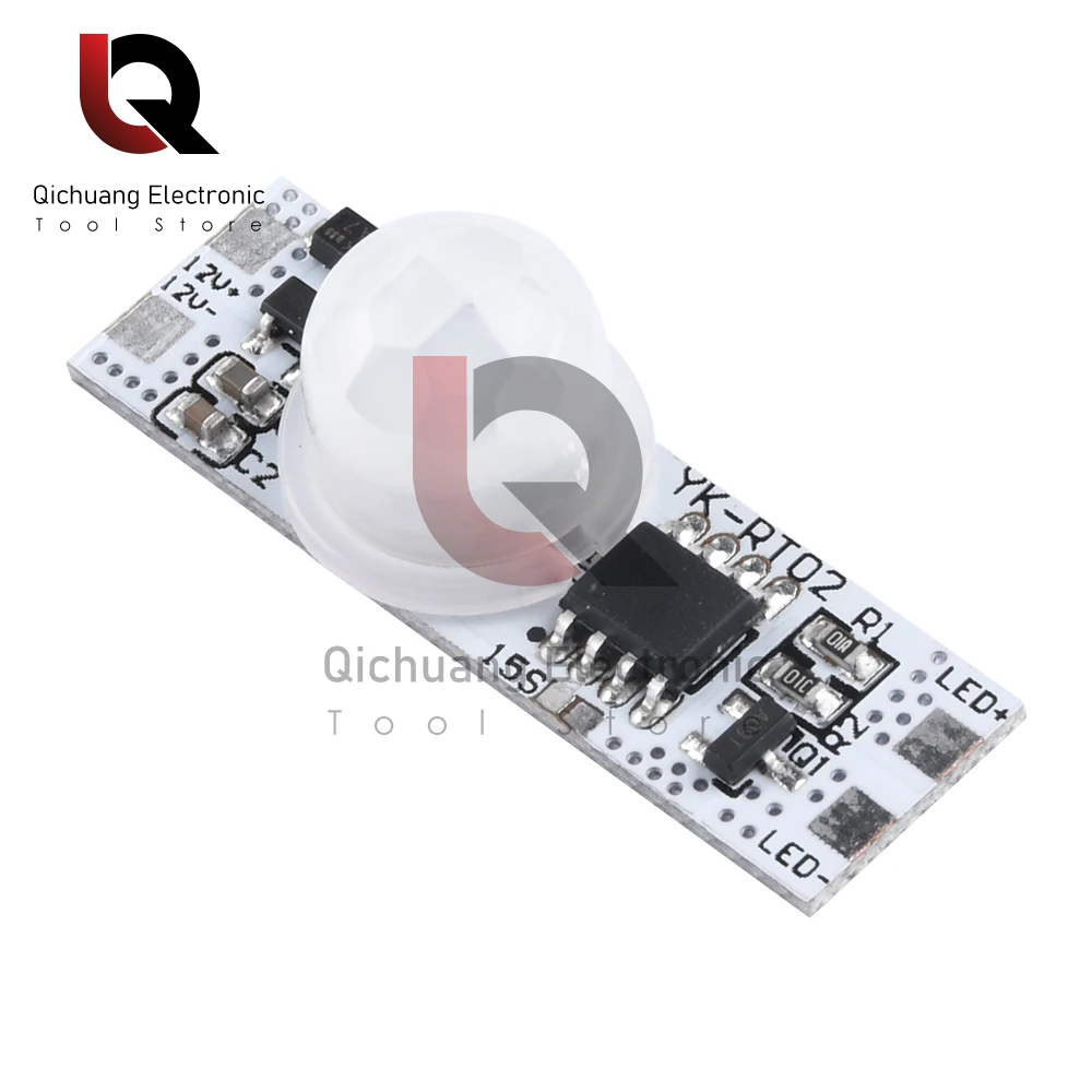 DC5-24V Потолочный PIR-датчик движения, модуль переключателя 5A IR, инфракрасный индукционный датчик тела, контроллер, переключатель 3-1 м
