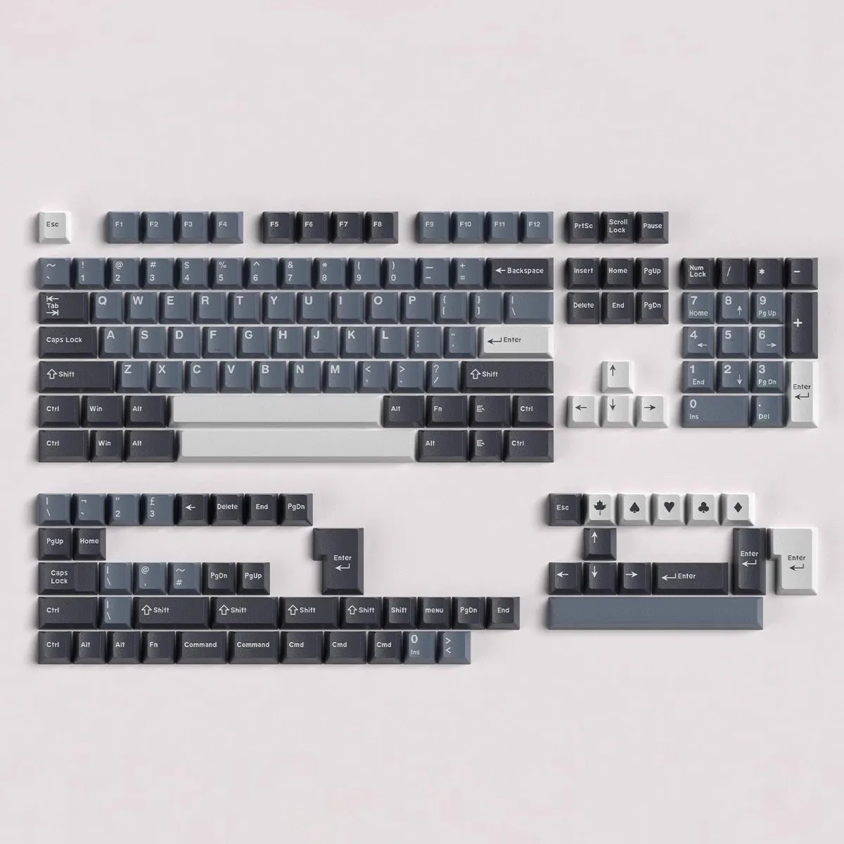 163 ปุ่ม/ชุด Daye Clone GMK Olivia Apollo Key Caps ABS Double Shot Keycaps โปรไฟล์เชอร์รี่ Lightproof Keycap สําหรับ MX Switches