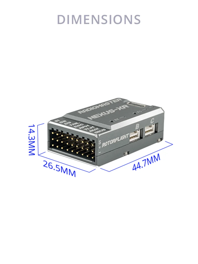 Radiomaster Nexus-XR Helicopter Flight Controller With Internal Receiver thumbnail 3