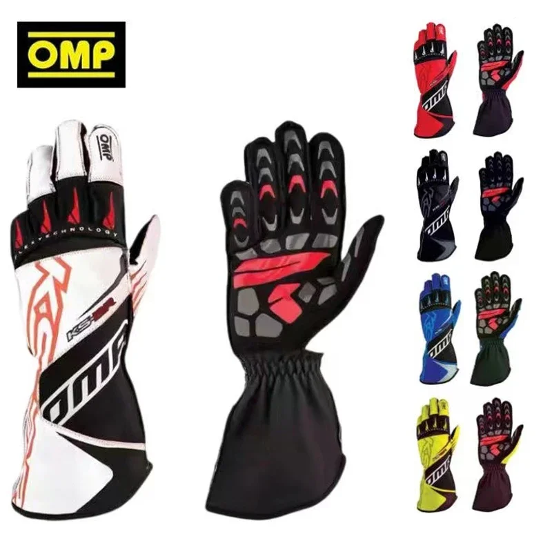 New Auto Car Racing Gloves Breathable Motocycle Karting Racing Gloves Silicone Non-slip Men Go Kart Race Gloves CIK FIA Approved