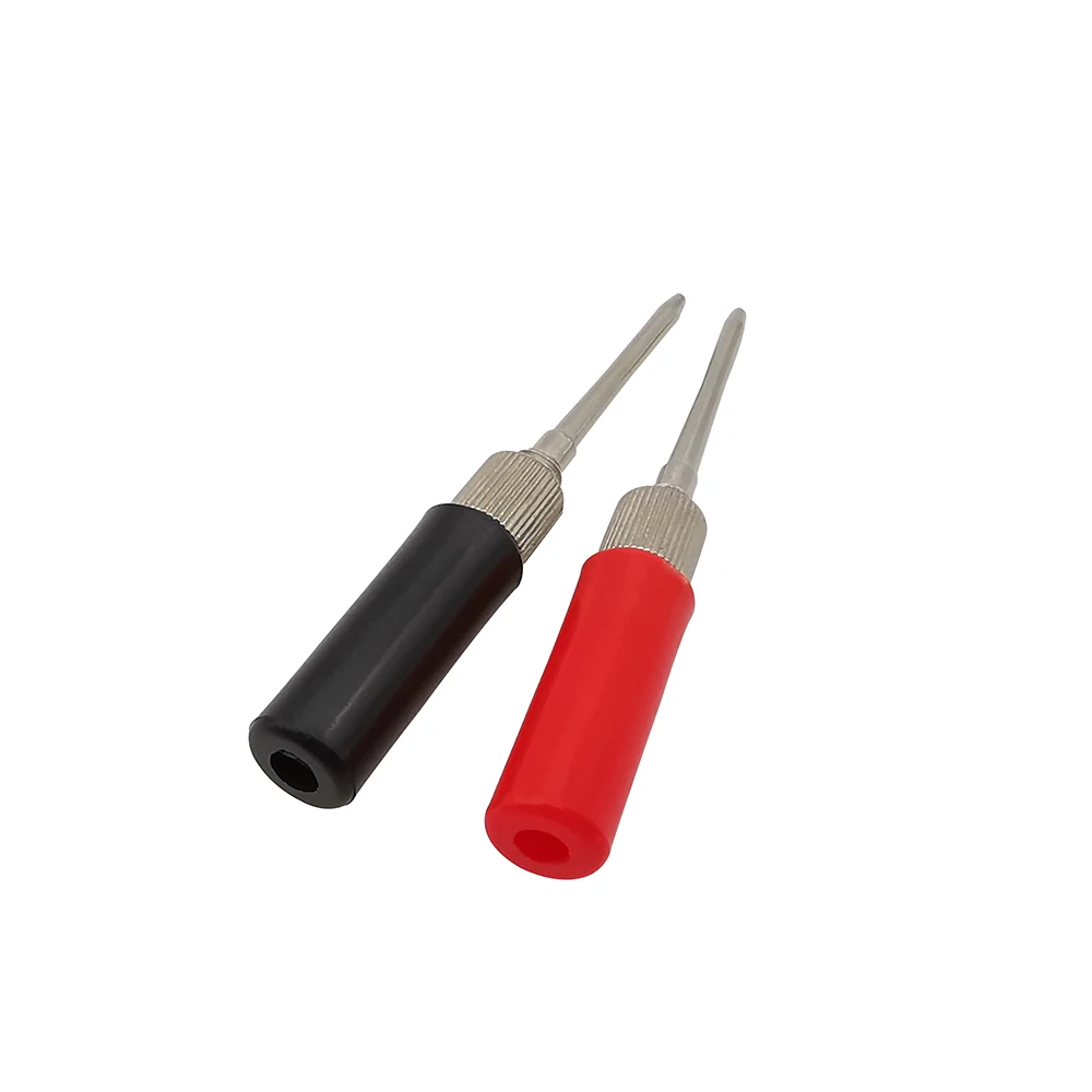 10 Stücke Rot Schwarz Feder Test Sonde Spitze Isolierte Test Haken Draht Stecker Test Pin für Multimeter – Detail 4