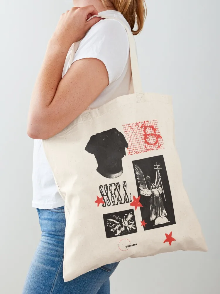 

Keshi Merch Hell Heaven Shirt178 Tote Bag reusable shopping bag Big bag female Candy bags
