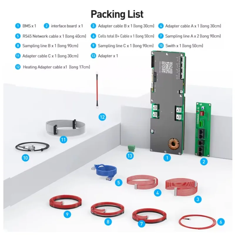 JK V19 Smart BMS Ready Stock 8S 16S 48V 200A Lifepo4 Li-Ion LTO für Growatt Deye Inverter Home Farm Energy Storage Board
