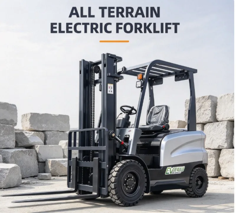 3Ton Electric Forklift Battery Powered Stable Hydraulic Lifting System Smooth Cargo Stacking For Logistics Center
