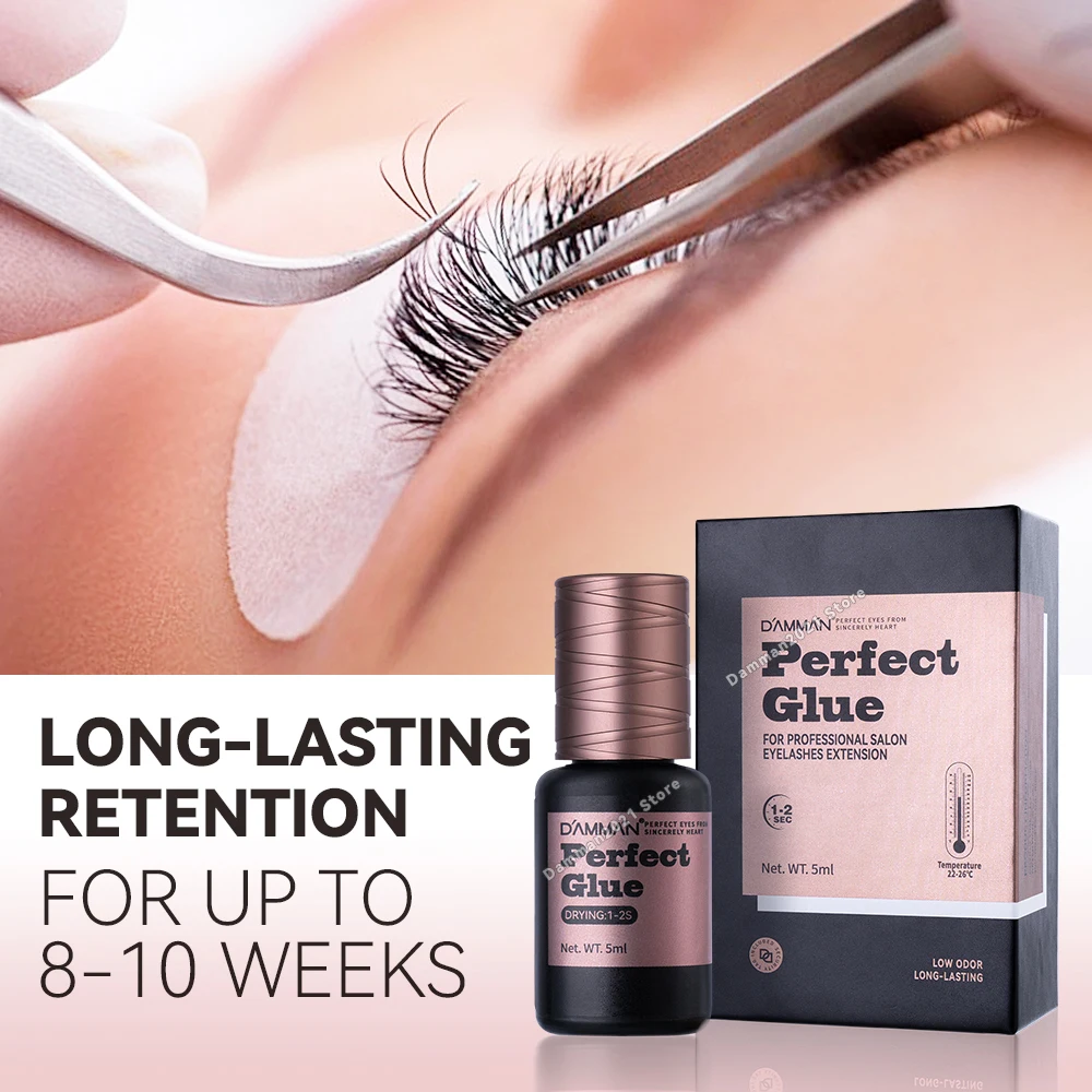 Damman まつげ接着剤プロフェッショナルまつげエクステンション用まつげ接着剤速乾性まつげエクステンション接着剤 Flase まつげ用品