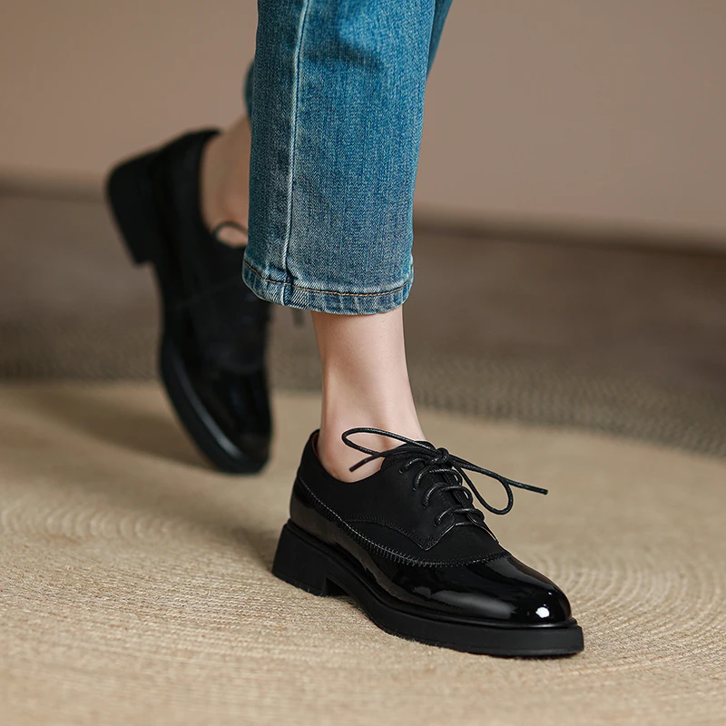 Женские модные туфли на платфо – обзор и цена Oxford Lace Up Women