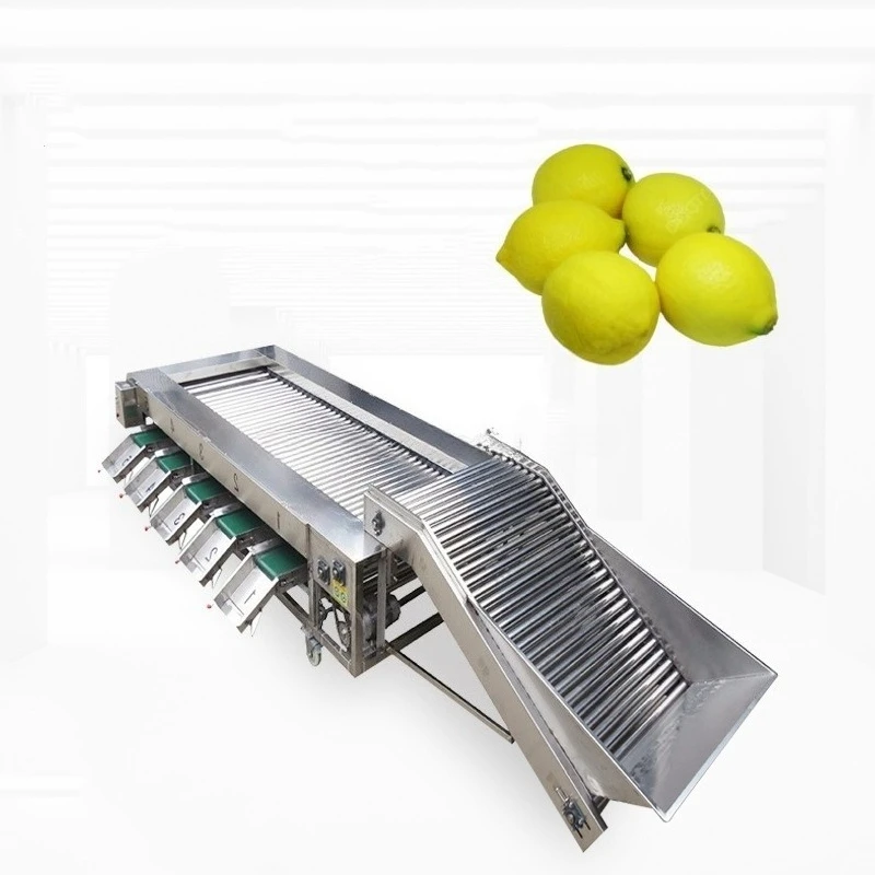 Full Automatic Roller Type Sorter Multi Level Diameter Grading Machine Weight Sorting Potato Carrot Onion  Vegetable