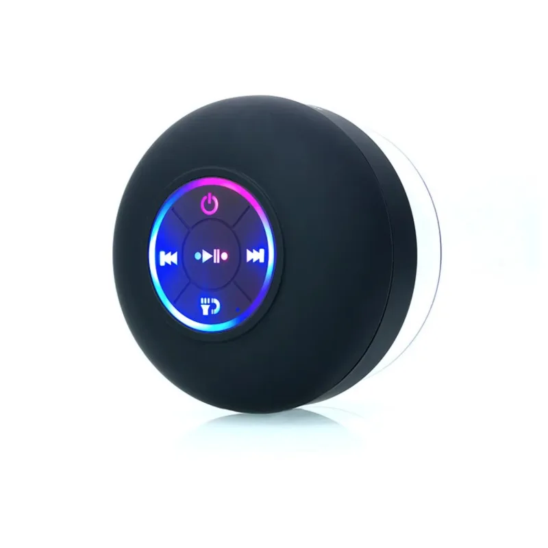 

BTS07 Light Emitting Diode Wireless Bluetooth Speaker Portable Waterproof Sucker Mini Shower Speaker