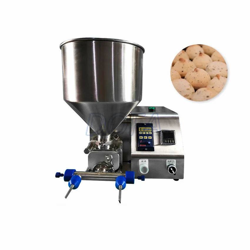 

Automatic Cake Chocolate Cream Injecting Puff Filling Machine For Cup Cakes Bakery Desserts