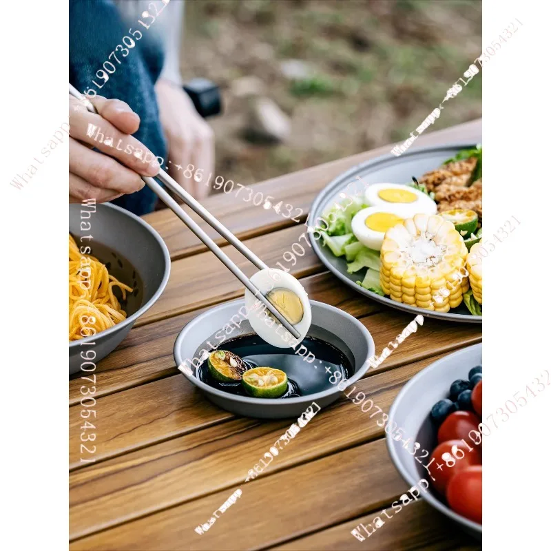 

Dishes and plates Outdoor camping Portable tableware Dish set Picnic supplies