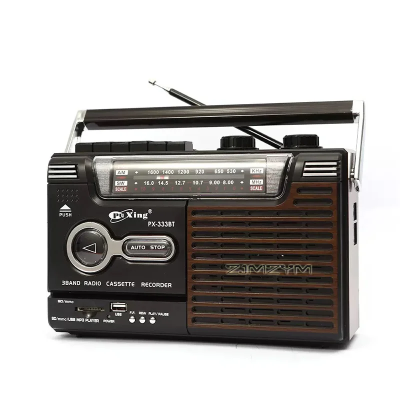 Retro Multi-Band Radio High Volume Vintage Cassette Player Bluetooth Recorder Multifunctional Music Machine