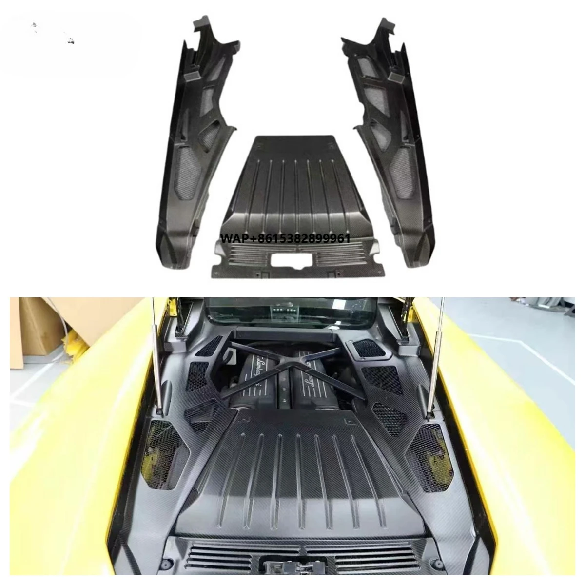 

Dry Carbon Fiber Engine Cover Parts For Lp580 Lp610 Engine Hood Cover Parts