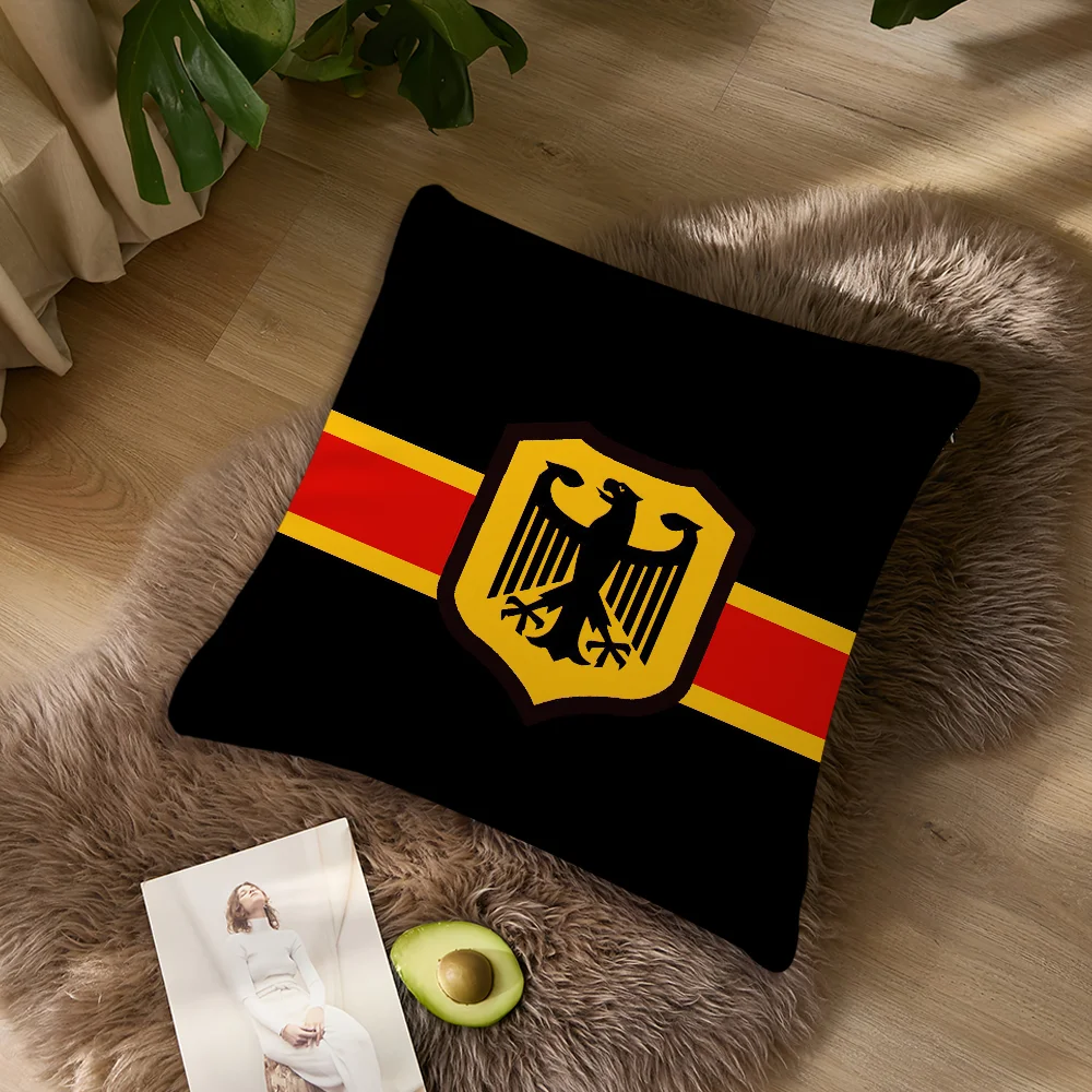 G-Deutschland Kissenbezug, Wohnzimmer-Akzent, Couch, Rückenstütze, quadratisch, Lounge, erholsamer Nickerchenbegleiter ﻿ – Detail 3
