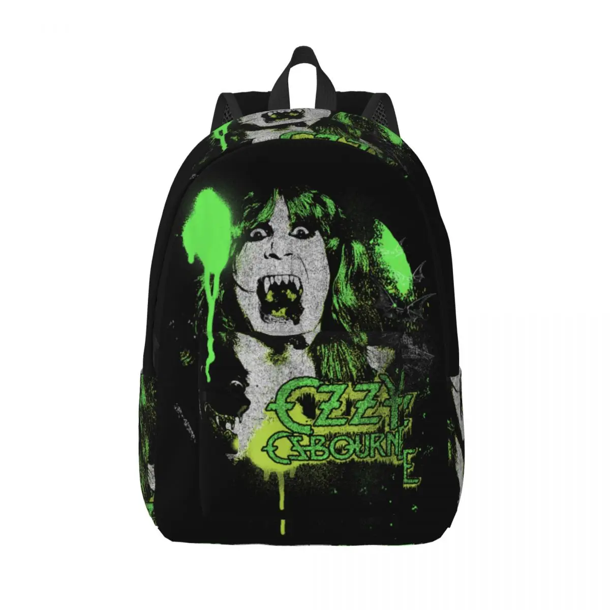 Heavy Metal Rock Ozzy Osbourne Speak Vintage Spray mochila mochilas universitarias chica ropa de calle mochilas escolares diseño mochila grande