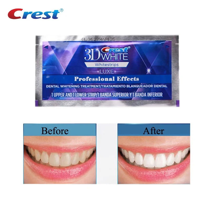 Crest 3D Whitestrips LUXE White Teeth Teeth Whitening Strip Kit Safe Effective White Teeth Remove Teeth Stains