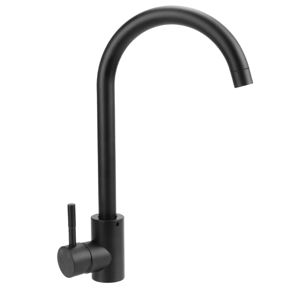 Black Pull out Hot and Cold Deck Mounted Sinks Kitchen Faucet Mixer Tap Stainless Steel 360 Rotate Kitchen Accessories