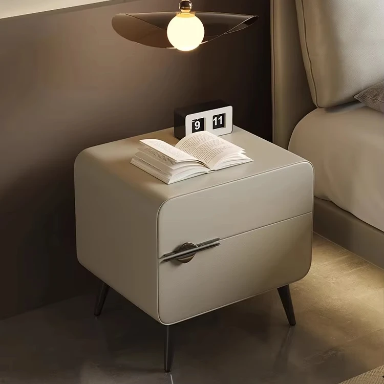 Mesita de noche de madera maciza, nuevo estilo, mesita de noche sencilla y moderna para dormitorio, hogar, habitación de niños, mesa de centro pequeña para Internet, 2024