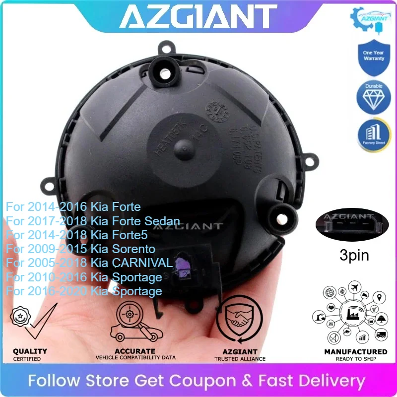 

AZGIANT Car Electric Side View Mirror Adjustment Motor for Kia Sportage Forte Sorento CARNIVAL Replacement 3-pin Mirror Motor