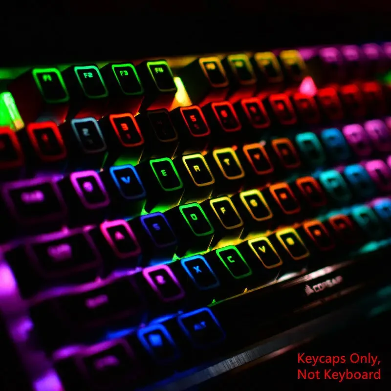 104 Keys Corsair ROG Backlit Keycap Top Print Artisan Keycaps Set for Corsair K70 RGB K65 K95 Strafe Mechanical Gaming Keyboard