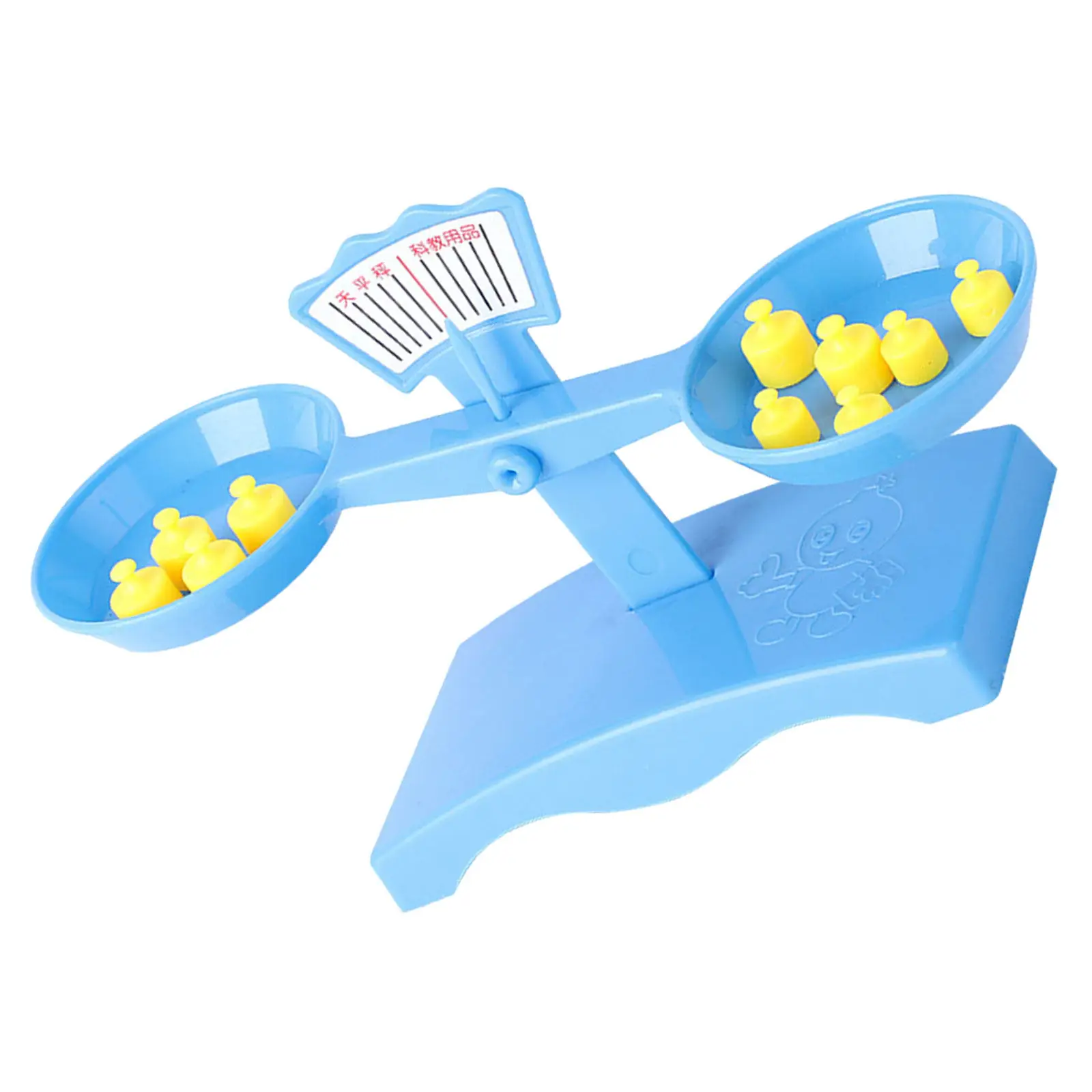 

1Set Kids Balance Scale Plastic Assembly Stem Science Experiment Teaching Instrument Balance Math Learning Game Educational Lab