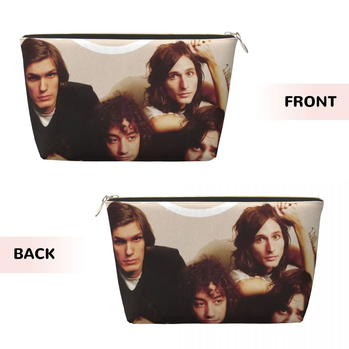 Custom The Strokes Toiletry Bag for Women Indie Rock Band Makeup Cosmetic Organizer Ladies Beauty Storage Dopp Kit Box