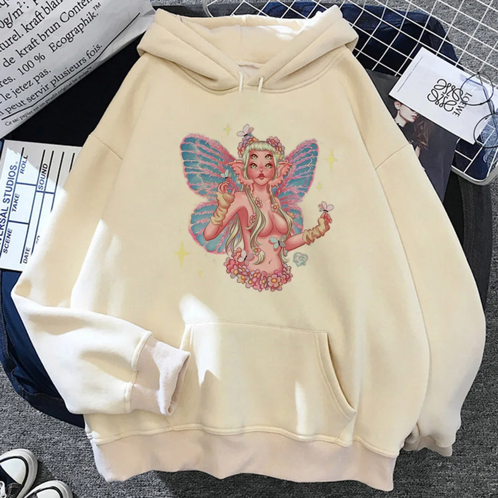 Melanie Martinez hoodie comic casual wear harajuku manga trendy Japanese women pullover patterned youthful winter casual wear