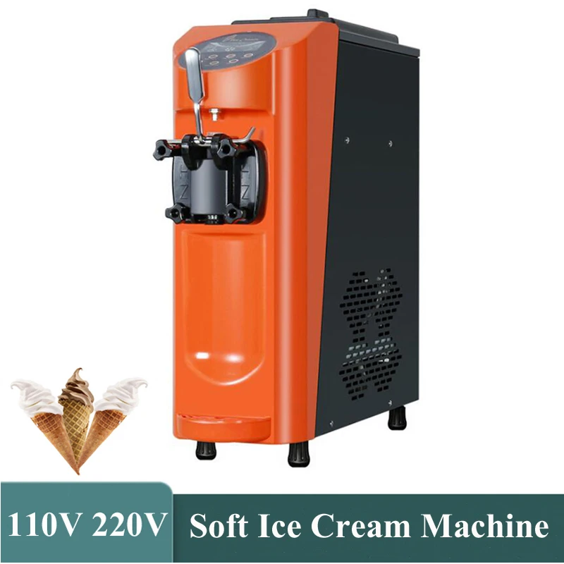 Commercial Ice Cream Machine Desktop Small Ice Cream Machine Soft Ice Cream Makers Single Head Ice Cream Equipment