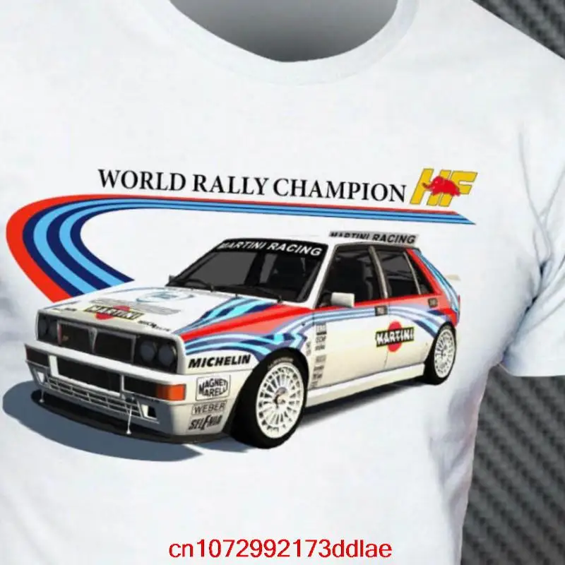 Lancia Delta Martini shirt Evolution Hf Integrale Rally Legend New 100% Clothes Katun Size Plus Best Unisex shirt