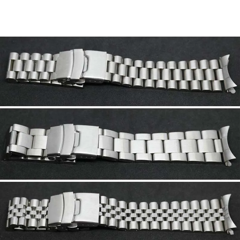 Brushed Solid Stainless Steel Bracelet for SEIKO Diver SKX007 SKX009 High-Quality Dive Watch Band 20 22mm